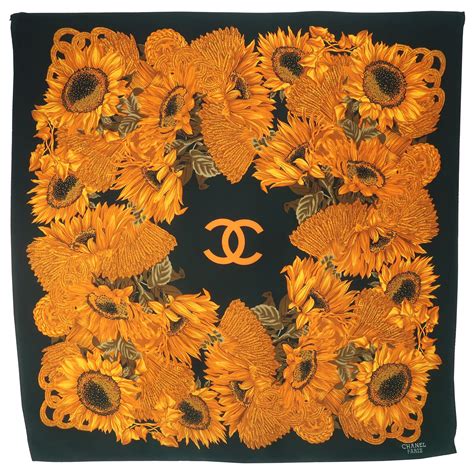 chanel silk scarf vintage|chanel silk scarves floral jewels.